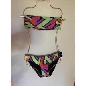 Rachel Comey Bandeau Swim Top & Bikini Bottoms, SZ M, $459 Retail, NWOT, 1008